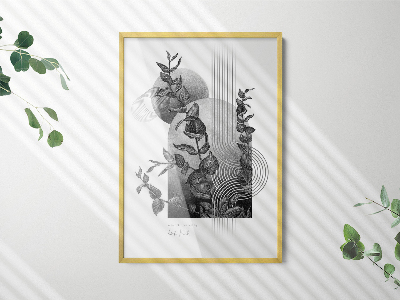 Tavelram för posters guldfärgad 70x100 cm