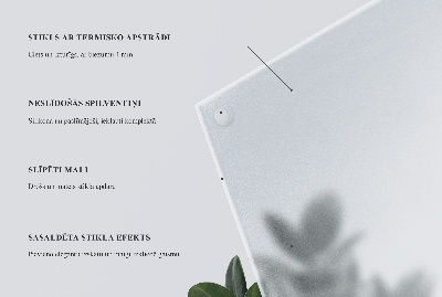 Fyrkantig soffbordsskiva Halvtransparent