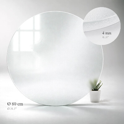 Rund soffbordsskiva Halvtransparent