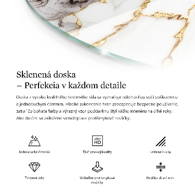 Rund bordsskiva Dekorativa mosaiker med detaljer