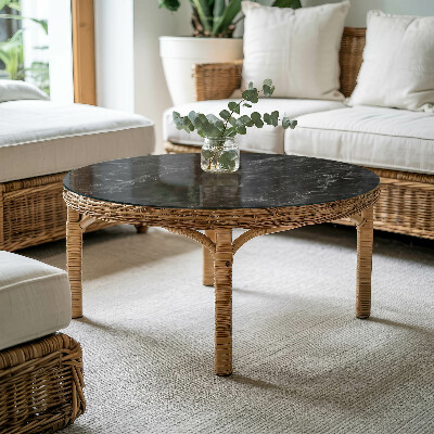 Rund bordsskiva Marmor med fina ådror