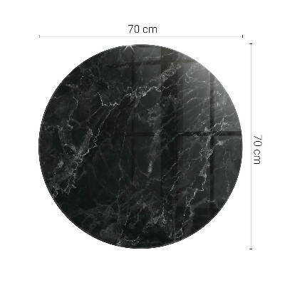 Rund bordsskiva Marmor med fina ådror