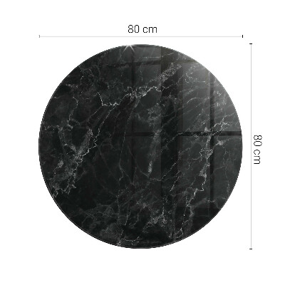 Rund bordsskiva Marmor med fina ådror