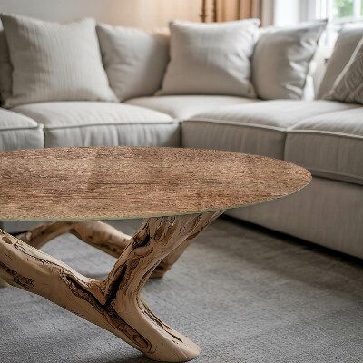 Rund bordsskiva Charmen med naturligt trä