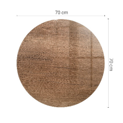 Rund bordsskiva Charmen med naturligt trä