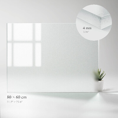 Rektangulär soffbordsskiva Halvtransparent