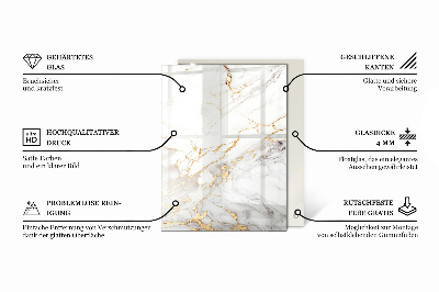 Rektangulär bord glasskiva Elegant enfärgad svart