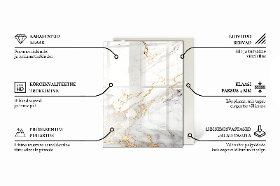 Rektangulär bord glasskiva Elegant enfärgad svart