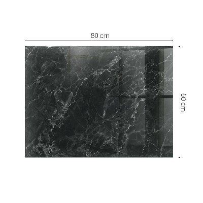 Rektangulär bord glasskiva Marmor med fina ådror