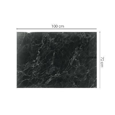 Rektangulär bord glasskiva Marmor med fina ådror