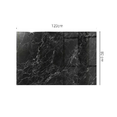 Rektangulär bord glasskiva Marmor med fina ådror