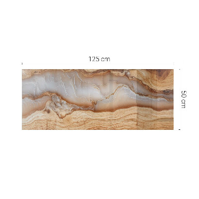 Rektangulär bord glasskiva Trä i harmoni med harts