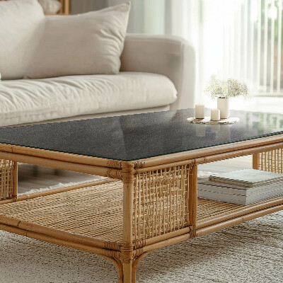 Rektangulär härdad glasskiva Stenstrukturmotiv