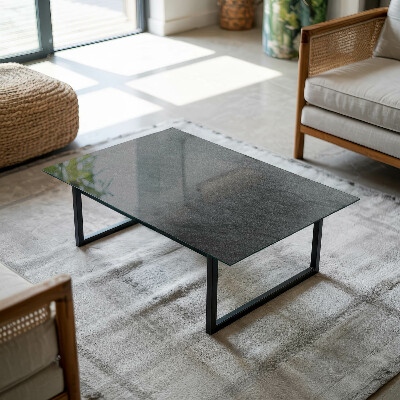 Rektangulär härdad glasskiva Stenstrukturmotiv