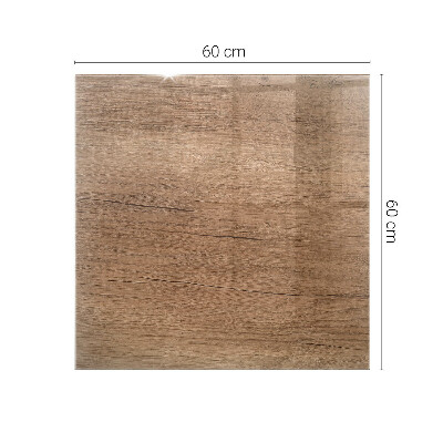 Rektangulär bord glasskiva Charmen med naturligt trä