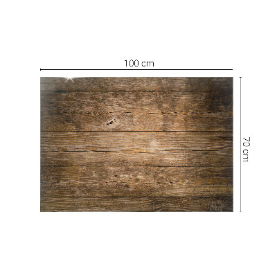 Rektangulär härdad glasskiva Ekologisk trästruktur