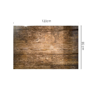 Rektangulär härdad glasskiva Ekologisk trästruktur