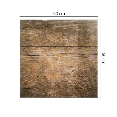 Rektangulär härdad glasskiva Ekologisk trästruktur