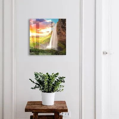 Nyckelskåp med motiv av ett fantastiskt landskap