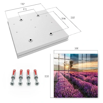 Nyckelskåp Lavendel Solnedgång