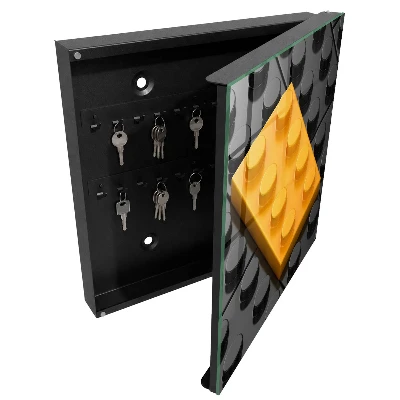 Snygga nyckelskåp Gult block