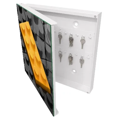 Snygga nyckelskåp Gult block
