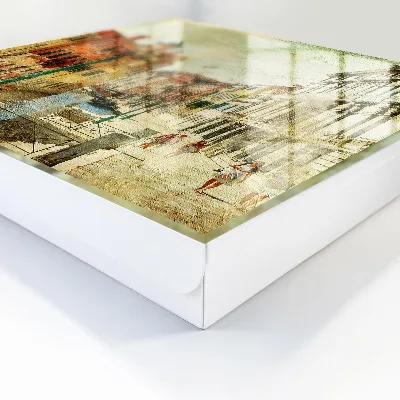 Nyckelbox Färgglad stad