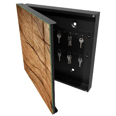 Nyckelbox med trästruktur