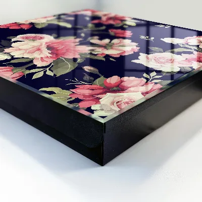 Nyckelskåp romantiskt motiv med blommor
