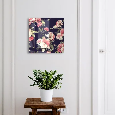 Snygga nyckelskåp Romantiska blommor