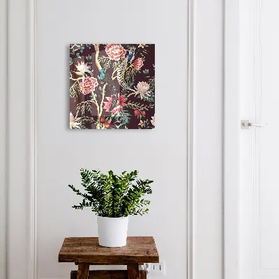 Snygga nyckelskåp Blommor och fåglar