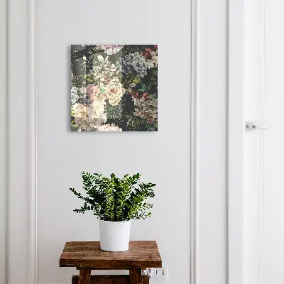 Nyckelskåp med blommönster