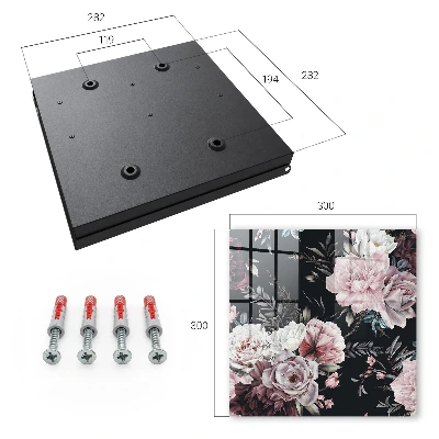 Nyckelbox Blommig charm