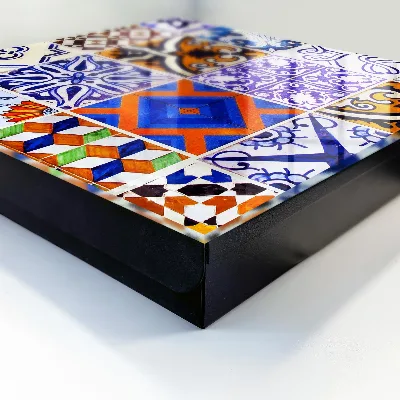 Nyckelbox Färgglada kakelplattor
