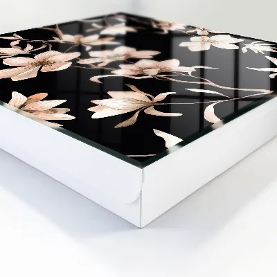Nyckelbox Krämfärgade blommor