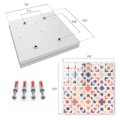 Nyckelskåp Geometriskt mönster