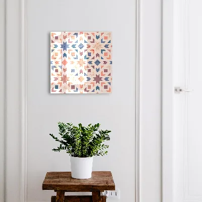 Nyckelskåp med geometriskt mönster