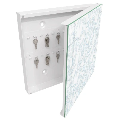 Nyckelbox med blommönster