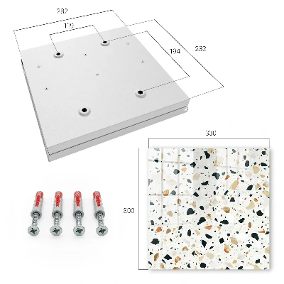 Nyckelbox med terrazzomönster