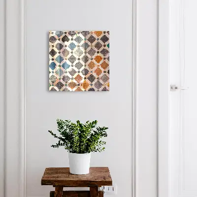Nyckelbox med färgglatt mosaikmönster