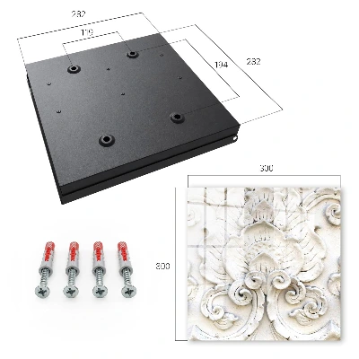 Nyckelbox Blommiga ornament