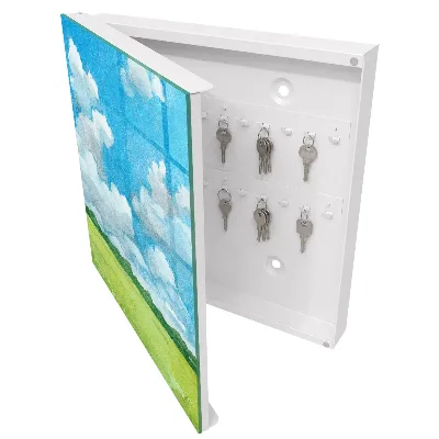 Nyckelskåp med motiv av sommarlandskap