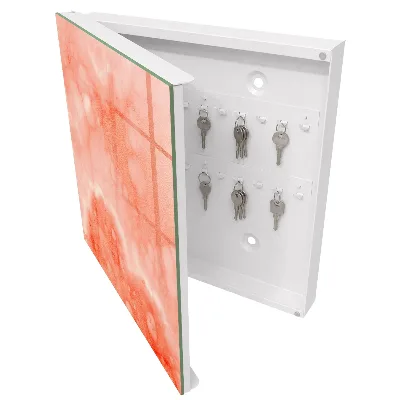 Nyckelskåp Orange abstraktion