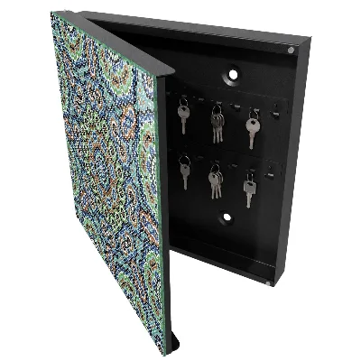 Snygga nyckelskåp Färgglad mosaik