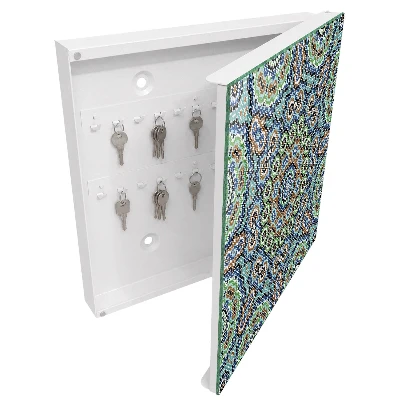 Nyckelskåp i färgglad mosaik