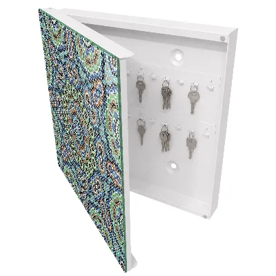 Snygga nyckelskåp Färgglad mosaik