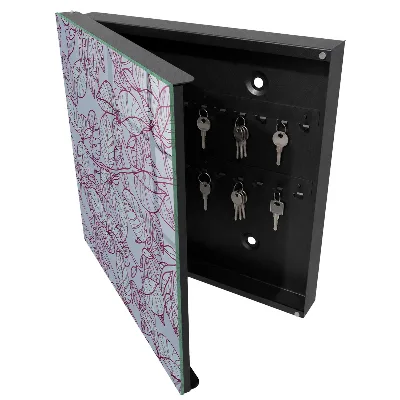 Nyckelbox Vinröda blad