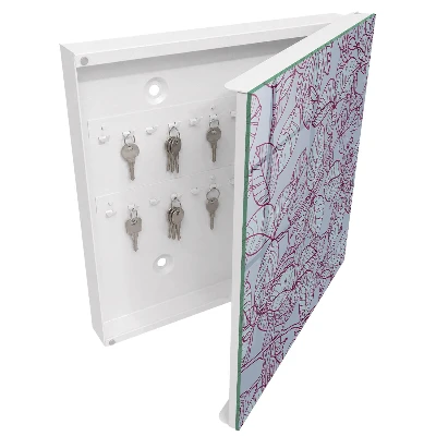 Nyckelbox Vinröda blad