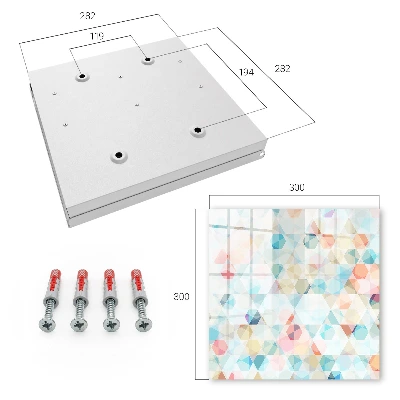 Nyckelbox med geometriska mönster