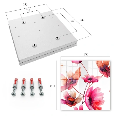 Nyckelbox Akvarellblommor